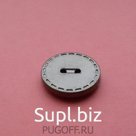 Пуговицы металлизированный пластик арт. ВР 4 тем. никель