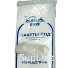 Пакет фасовочный ПНД 10+8х27
