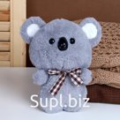Мягкая игрушка "Коала" с бантиком, 20 см, цвет серый
