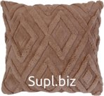 Decorative pillow 45x45cm, diamond, flannel