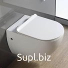 Сиденье для унитаза Comforty 104, дюропласт softclose тонкое, быстросъёмное