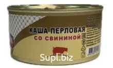 Консервы "Каша перловая со свининой"