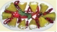Зеленый твердый перец с начинкой из сыра\Green Hard pepper filled with cheese 160 гр Пастеризованный
