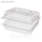 Контейнер с неразъёмной крышкой РК-27П (Т), прямоугольный, 18,1х15.9,х7,6 см