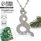 Подвеска с цепочкой новогодняя «Змейка», 11 х 9,5 см