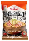 Вермишель быстрого приготовления "По-домашнему" (60 гр) в пакете со вкусом бекона и сыра
