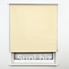 Штора рулонная светонепроницаемая (Блэкаут) BRABIX 140×175 см, кремовый/серебро, 606020