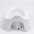 Горшок детский, белый мрамор