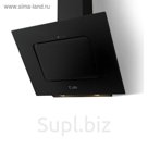 Вытяжка Lex LUNA 600, наклонная, 3 скорости, 800 м3/ч, сенсор, дисплей, 60 см, чёрная