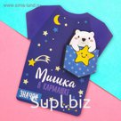 Деревянный значок "Мишка"