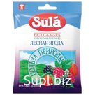 Конфеты-карамель SULA (Зула) леденцовая, «Лесные ягоды», 60 г, пакет