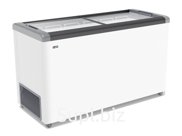 Ларь морозильный GELLAR FG 500 C прямое стекло (серый)