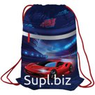 Мешок для обуви Berlingo "Super fast", 410*490мм, световозвращающая лента, 1 отд., карман на молнии