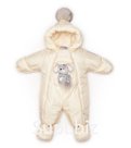 Jumpsuit-envelope "transformer", with a pompon, Cream, With a reflective point, 147shm/1