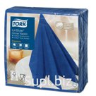 Салфетки нетканые сервировочные Tork LinStyle 39*39см, темно-синие, 50шт.