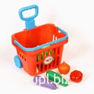 Набор детских игрушек "Продуктовая корзина с овощами", 29 х 19 х 37 см, 11 предметов, МИКС