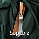 Нож Пчак Шархон - дерево Чинар, сухма, гарда, навершие мельхиор с садафом