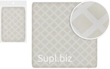 Decorative pillowcase, 45x45cm, diamond-shaped, zippered, one-sided. Color: milky (velvet)