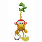 I-BABY B-14016 Развивающая игрушка подвеска "Обезьяна" на клипсе с вибрацией 20*30см