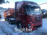 Газовый тягач DAYUN CGC4250, LNG, 6х4 с самосвальным полуприцепом