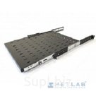 Hyperline TSS3-600-RAL9004 Полка выдвижная c 19&apos;&apos; креплением, глубина 600 мм, нагрузка до 20 кг, для шкафов TTB глубиной 800-1200мм, цвет черный RAL 9004