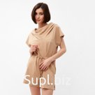 Комбинезон домашний женский MINAKU: Home comfort, бежевый, размер 450