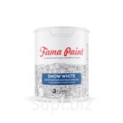 Acrylic matte paint Fama Paint Snow White for walls and ceilings