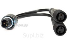 Переходник 3 pin на 2 шт по 2 pin, черный, RL-SC5-3-2-2-B
