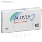 Контактные линзы Acuvue 2, -2/8,7, в наборе 6шт