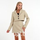 Пиджак женский укороченный MIST, размер 46, бежевый