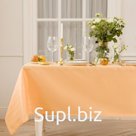 Скатерть «Этель» Shine, 150×110 +/-3 см, бежевая, пл. 192 г/м², хлопок с ВГМО