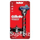 Бритва GILLETTE (Жиллет) «MACH3 Turbo» с 1 сменной кассетой, для мужчин