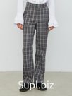Брюки женские, цвет клетка серая AW23-BRZ276к
