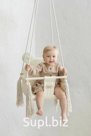 Hanging swing Sweet Bear. Color: creamy ice cream. Article: 70703