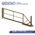 Откатные ворота H 2,0 м L 4,0 м / ППК RAL 8017 - шоколадно-коричневый