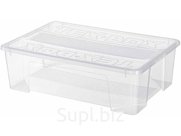 Ящик TEX BOX 570х380х170, объем 28, прозрачный, код:29343