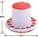 Кормушка бункерная 1,5 кг пластик с разд. решеткой /Высота:15cm Диаметр:20.5cm/