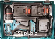 Аккумуляторный бесщеточный шуруповерт 21V, с функцией удара, металлический патрон 13 мм. Два аккумулятора. Большая зарядка. Кейс Артикул: DZ 21-06