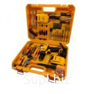 Шуруповерт KINGQUEEN YELLOW 26V с большим набором и остасткой