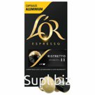 Кофе в алюминиевых капсулах L'OR «Espresso Ristretto» для кофемашин Nespresso, 10 шт. х 52 г