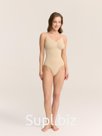 Утягивающее боди со стрингами (XL/2XL, Бежевый)