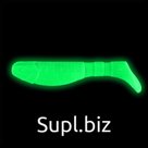 Виброхвост Helios Chubby Phosphorus, 9 см, 5 шт. (HS-4-041)