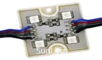 Светодиодный модуль SMD 5050/4LED/RGB  1W IP65 120°, 35х35х5 мм Код 5050-4RGB