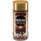 Кофе растворимый Nescafe "Gold", сублимированный, с молотым, тонкий помол, стеклянная банка, 95г