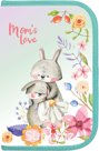 Пенал Lamark SMART POCKET "Mom's love" на одно отд., откидной карман для смартфона, размер 130х200х20 мм, печать по ткани, на 14 предметов