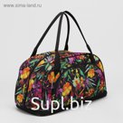 Сумка дорожная, трансформер, отдел на молнии, наружный карман, цвет чёрный/разноцветный