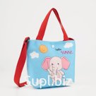 Сумка детская на кнопке, голубая