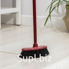 Щётка для пола жесткая «Комфорт» с черенком, МИКС