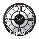 Часы настенные, интерьерные, бесшумные, d-32 см, металл с зеркалом