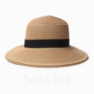 Шляпа женская MINAKU, светло-коричневая, размерр 58, целлюлоза 100%